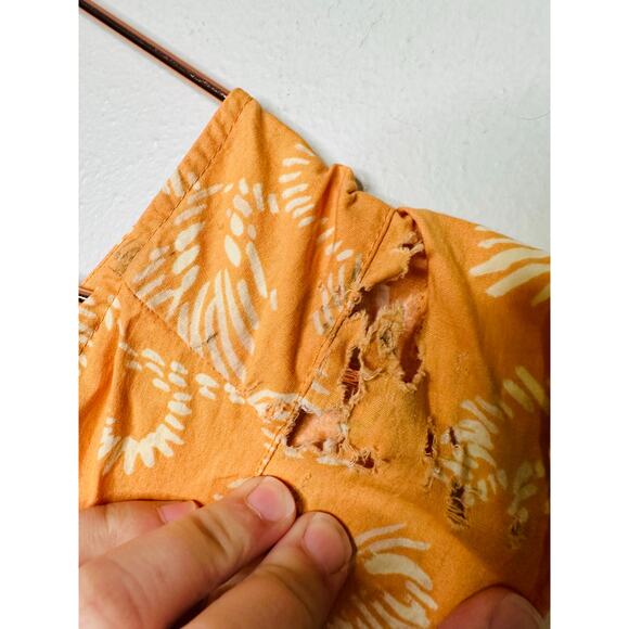 MARISSA WEBB x RTR Orange Botanical Print Tie Back Flutter Sleeve Midi Dress 4 - Picture 8 of 14